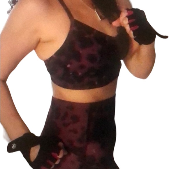 NWOT All In Motion Leopard Print  7/8 Legging & Sports Bra Set  Size Small - Picture 2 of 16